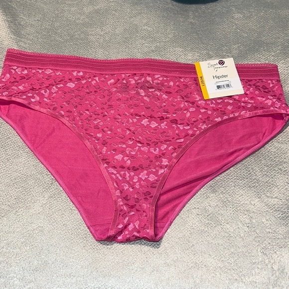 Secret Treasures Jacquard Hipster Panties Pink - Picture 1 of 4